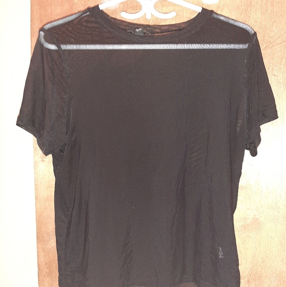 Black Mesh Top - Picture 2 of 3